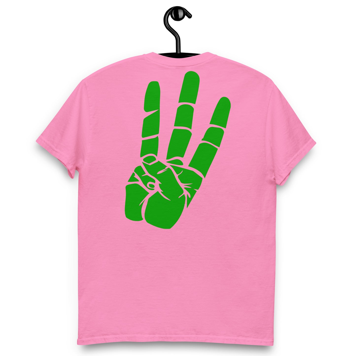 classic tee with "Best apology is a changed behavior" Green All Over