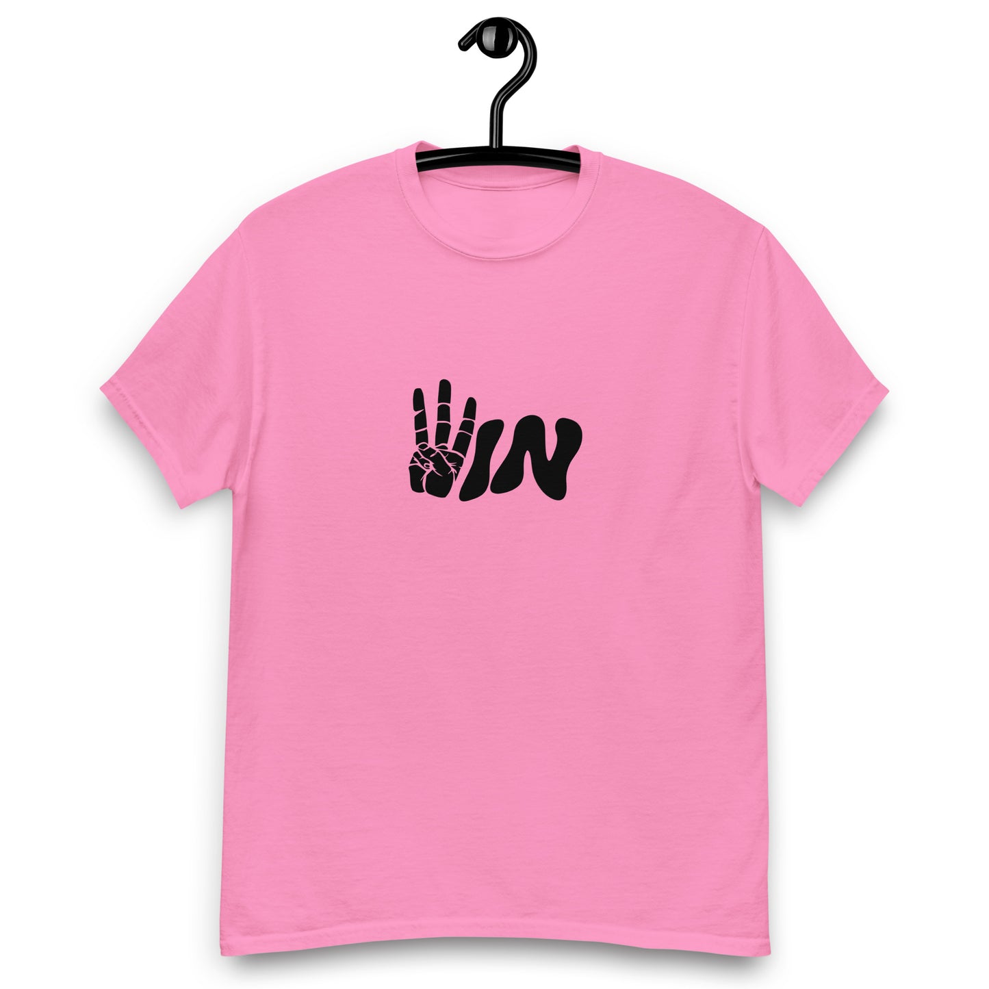 Black Wavy WIN Men's classic tee
