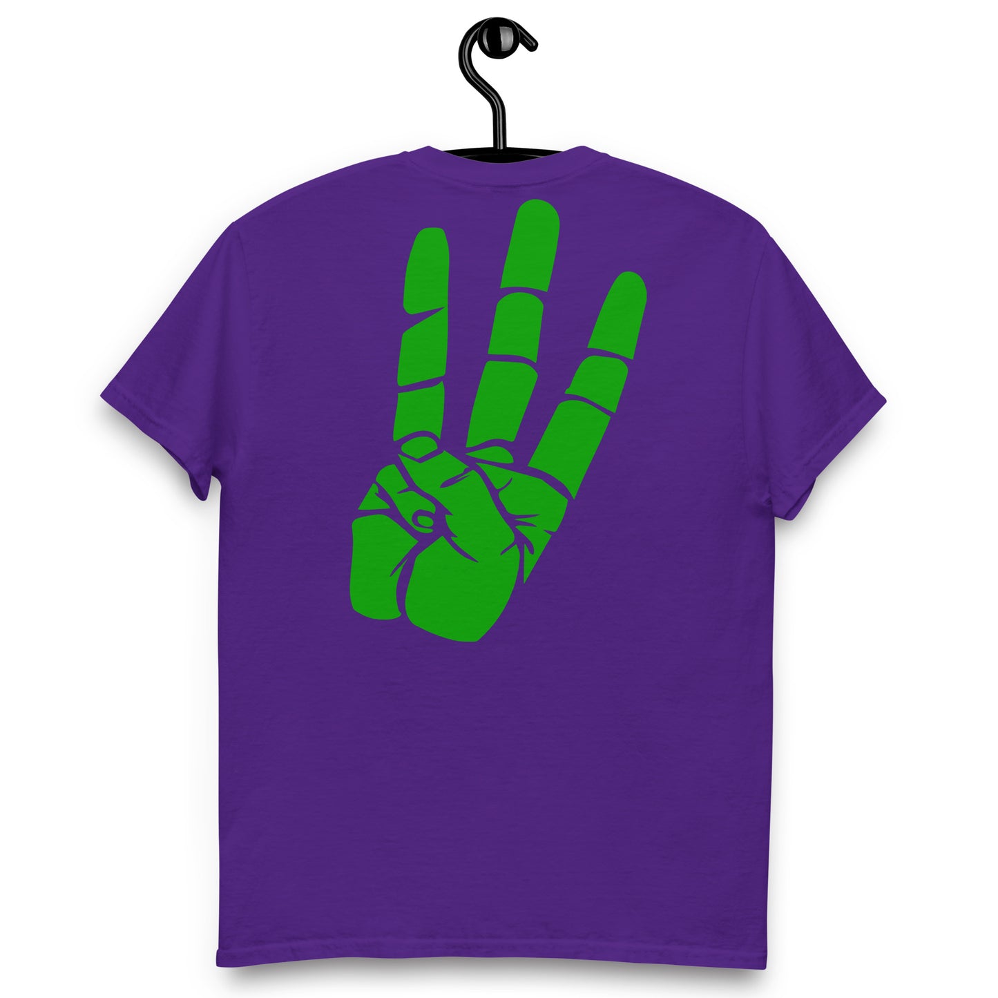 classic tee with "Best apology is a changed behavior" Green All Over
