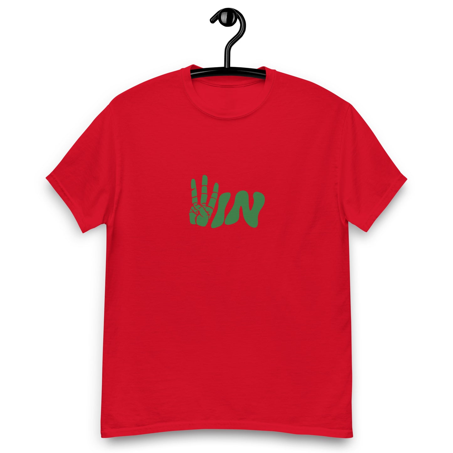 Green Wavy WIN Men's classic tee