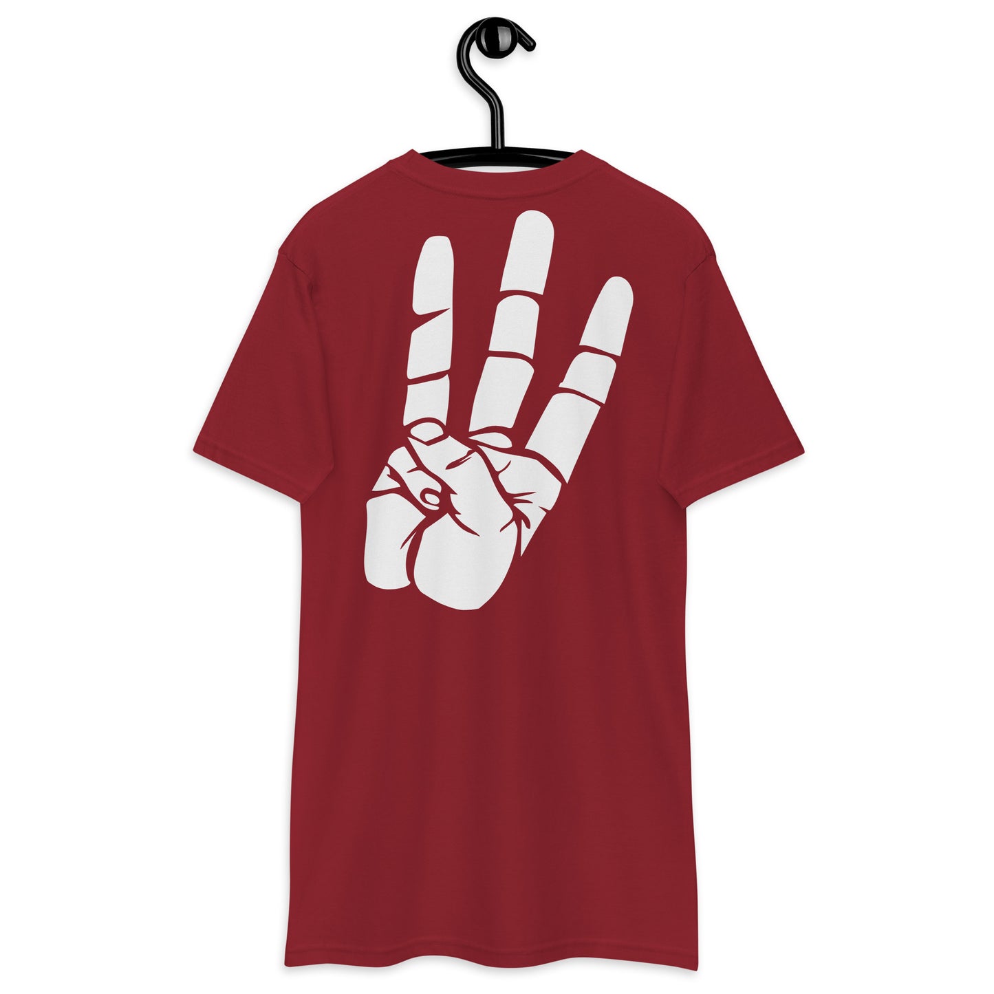 heavyweight tee With "Best apology is a changed behavior" White all over