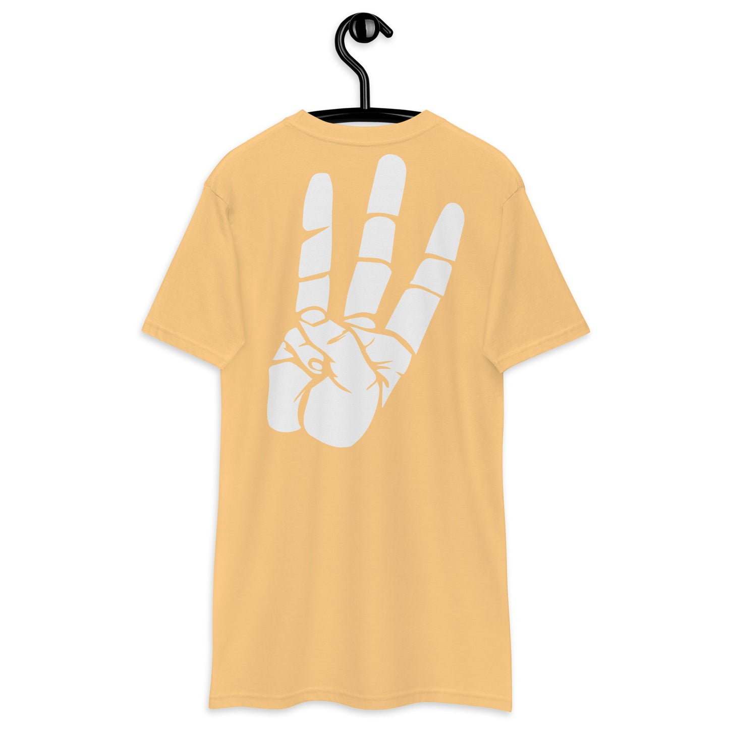 heavyweight tee With "Best apology is a changed behavior" White all over
