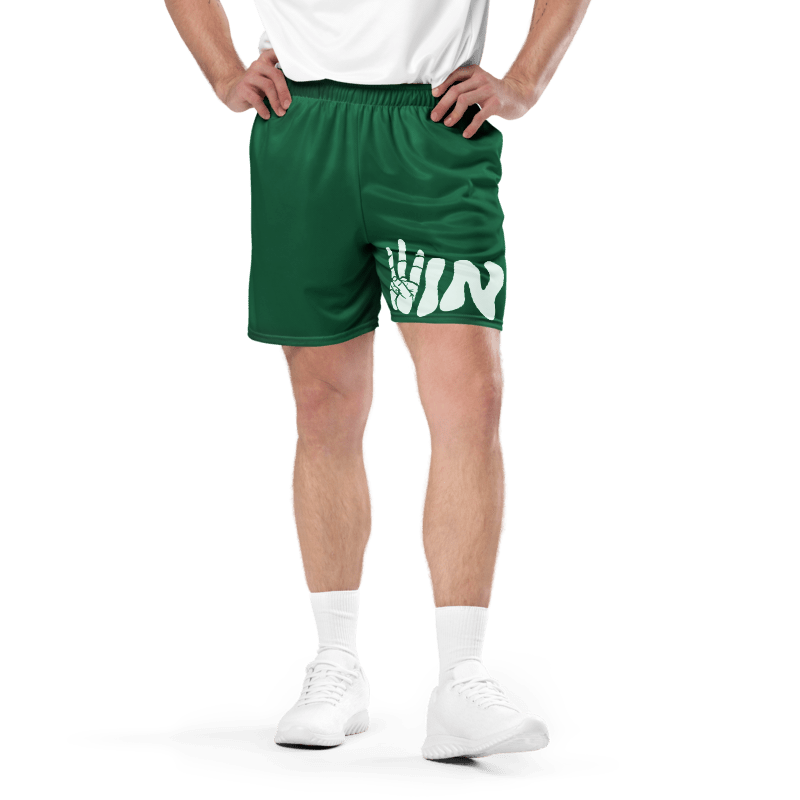 Green Unisex WIN shorts