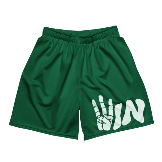 Green Unisex WIN shorts