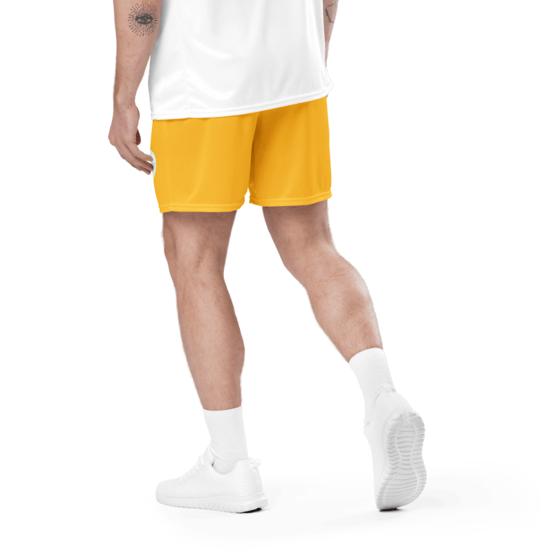 Yellow Unisex WIN shorts