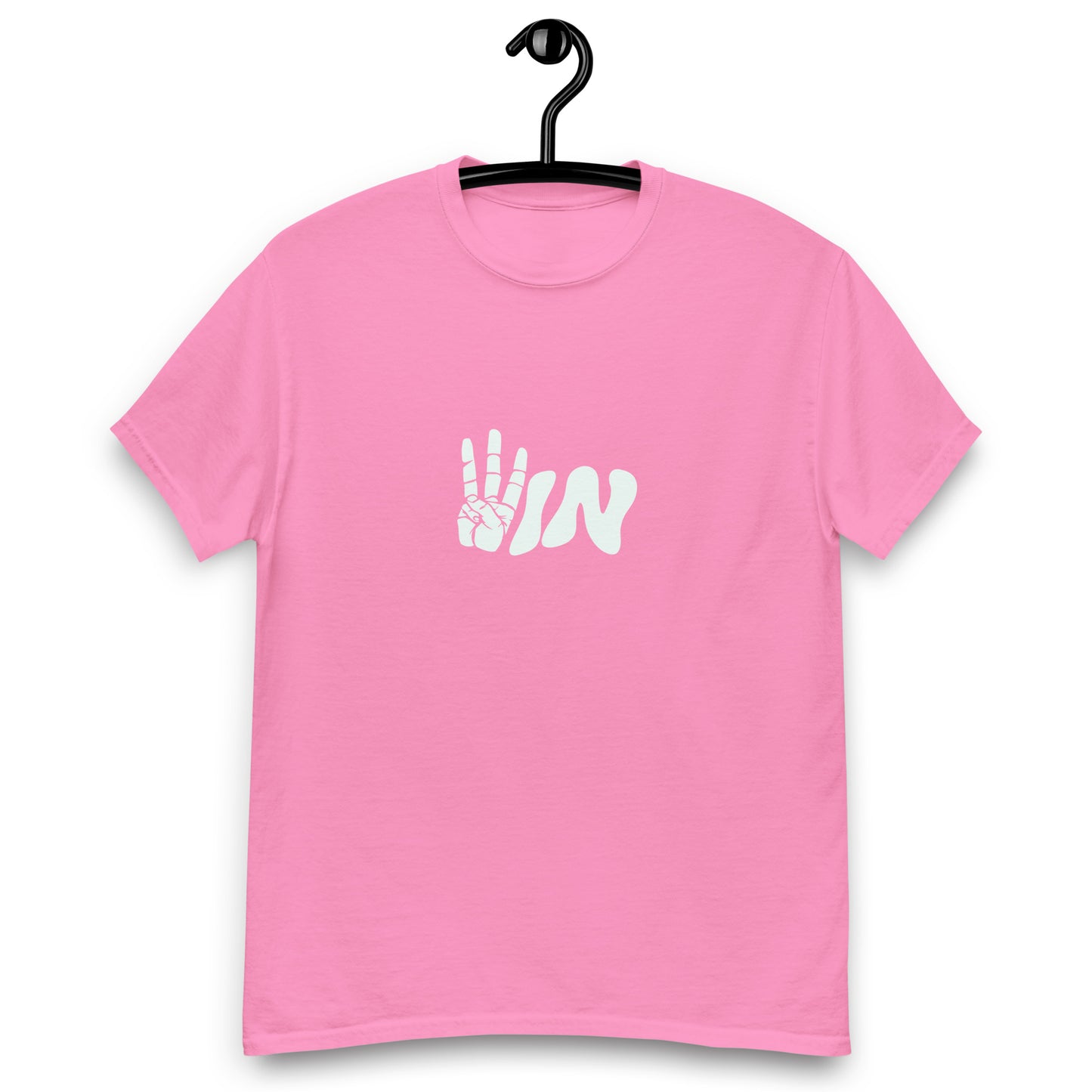 White Wavy WIN Men's classic tee