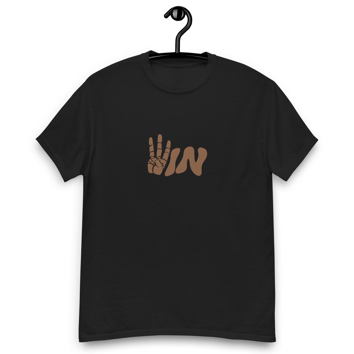 Brown Wavy WIN Men's classic tee