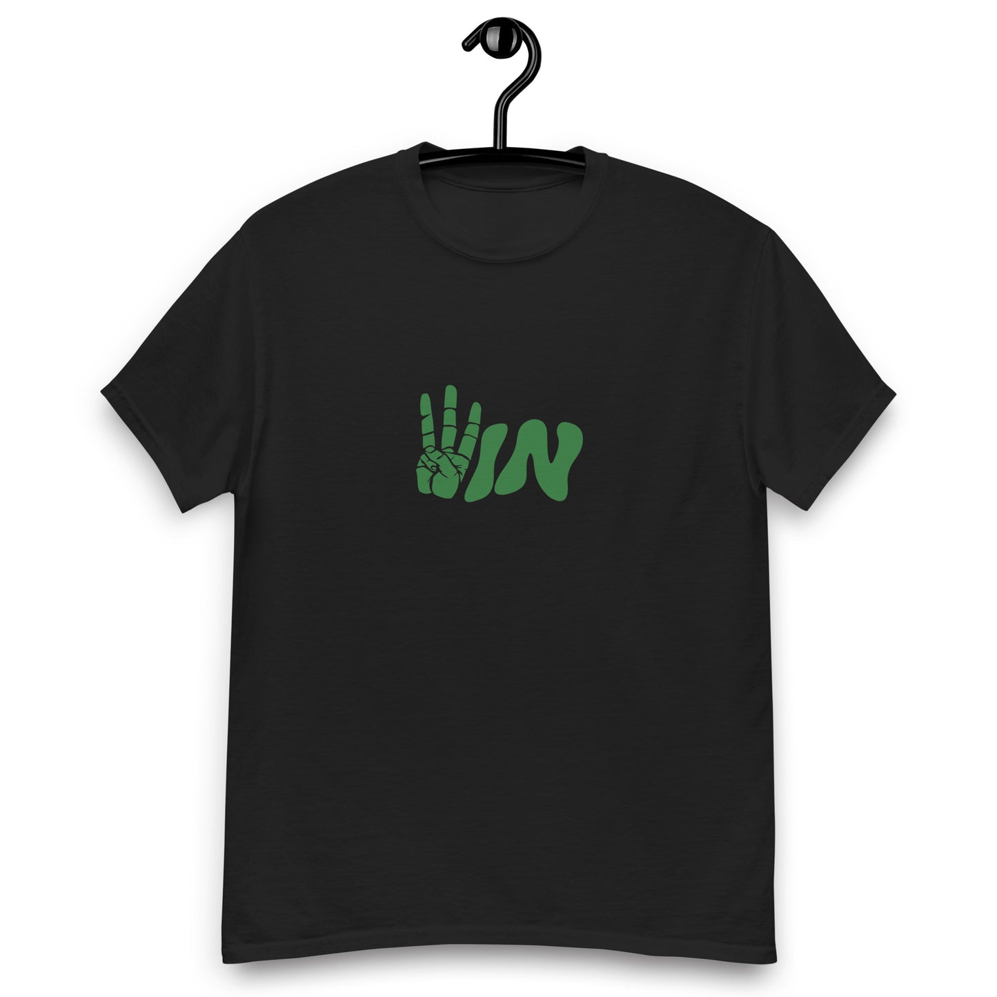 Green Wavy WIN Men's classic tee