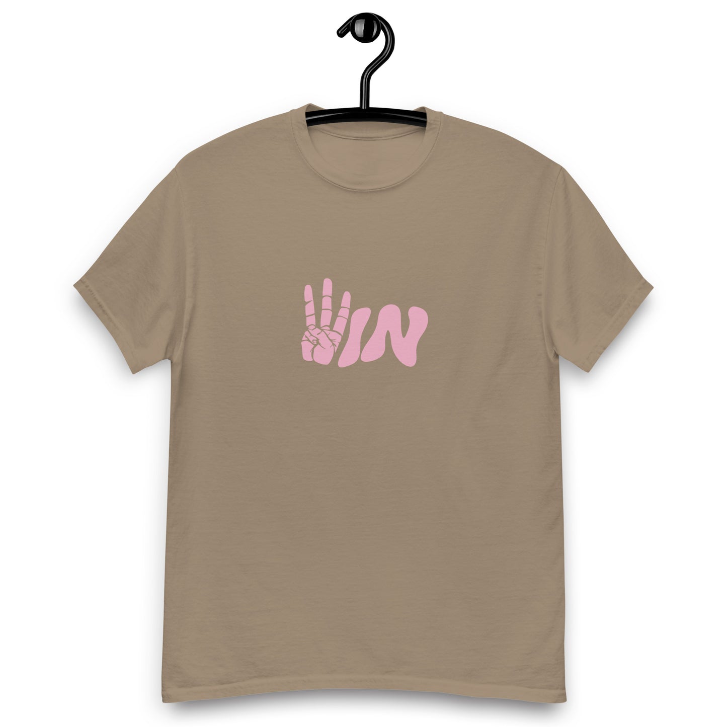 Pink Wavy WIN Men's classic tee