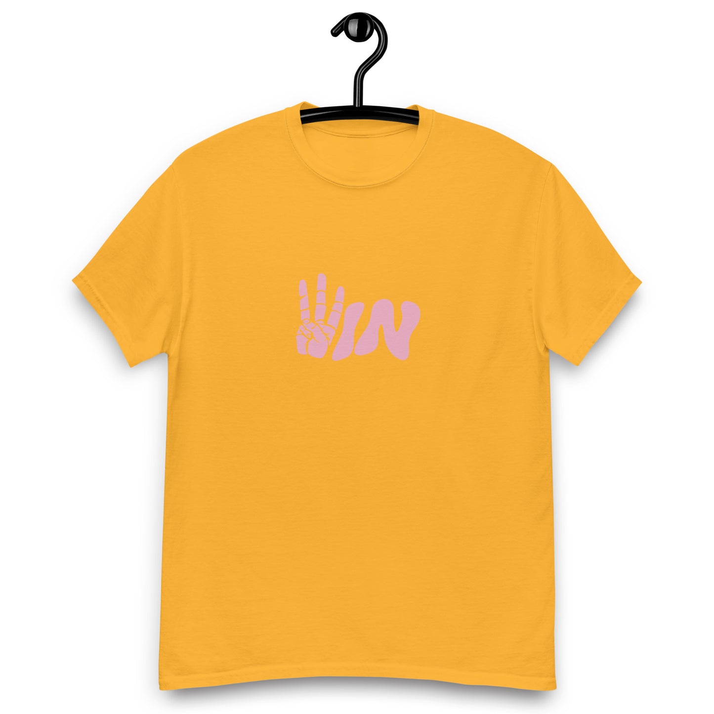 Pink Wavy WIN Men's classic tee