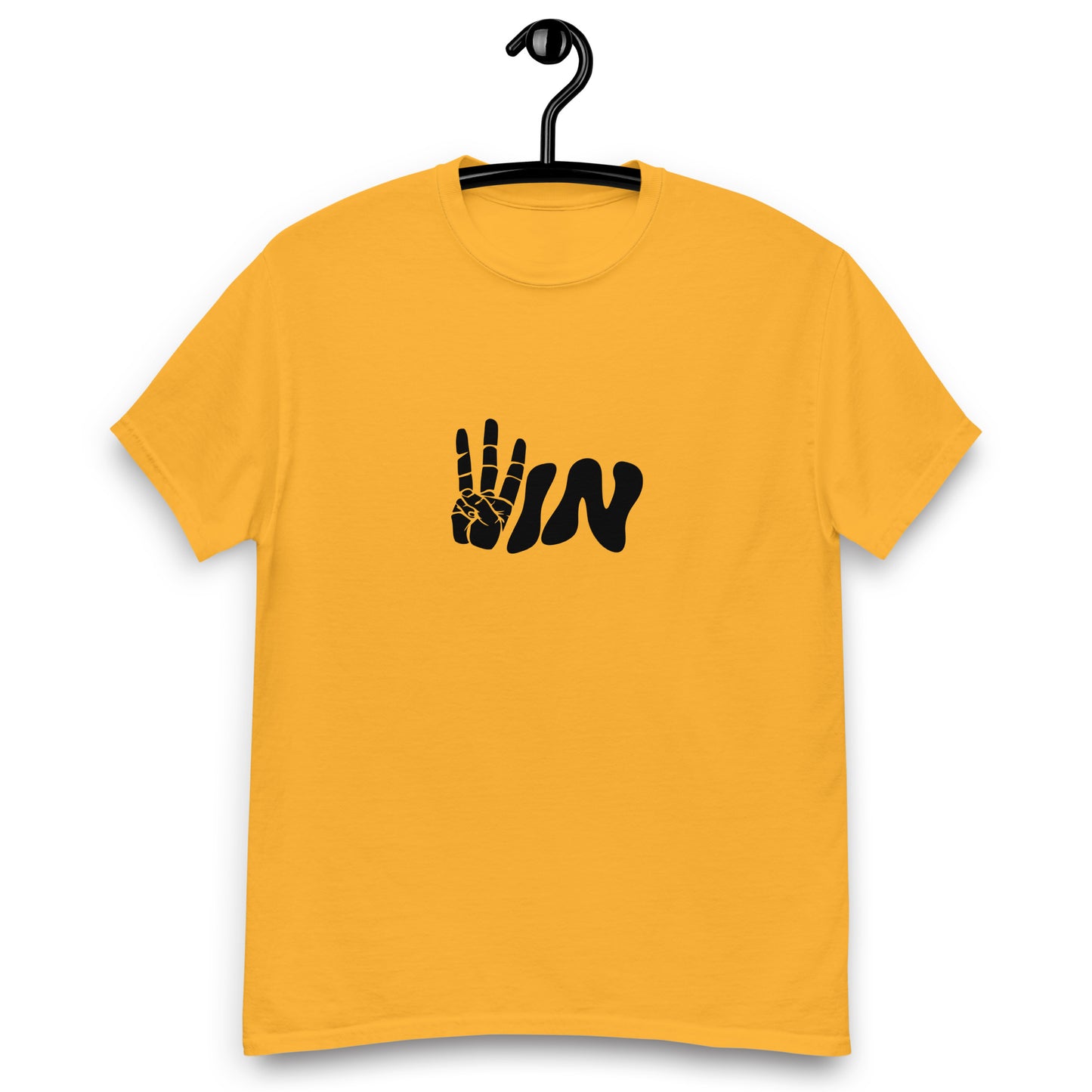 Black Wavy WIN Men's classic tee