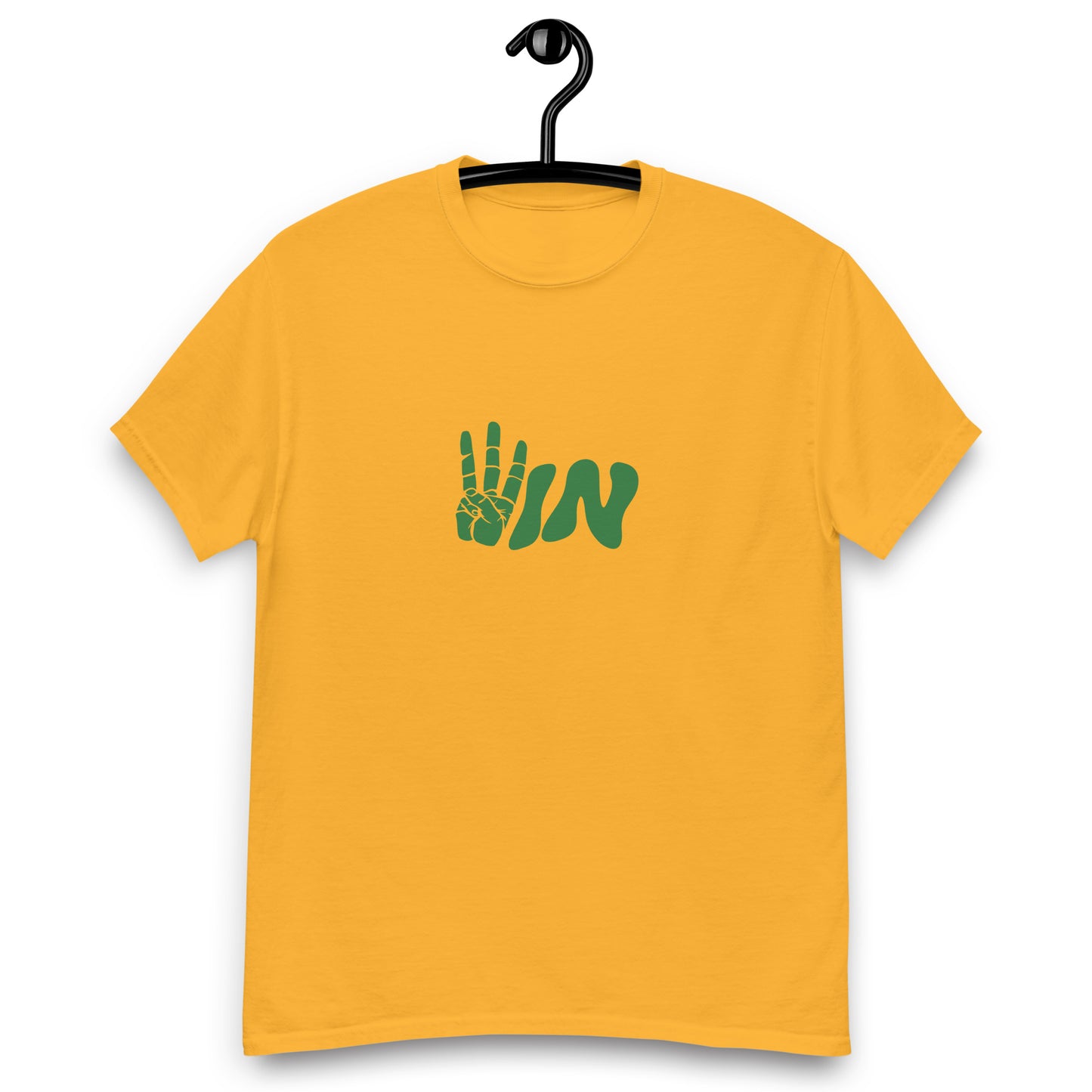 Green Wavy WIN Men's classic tee