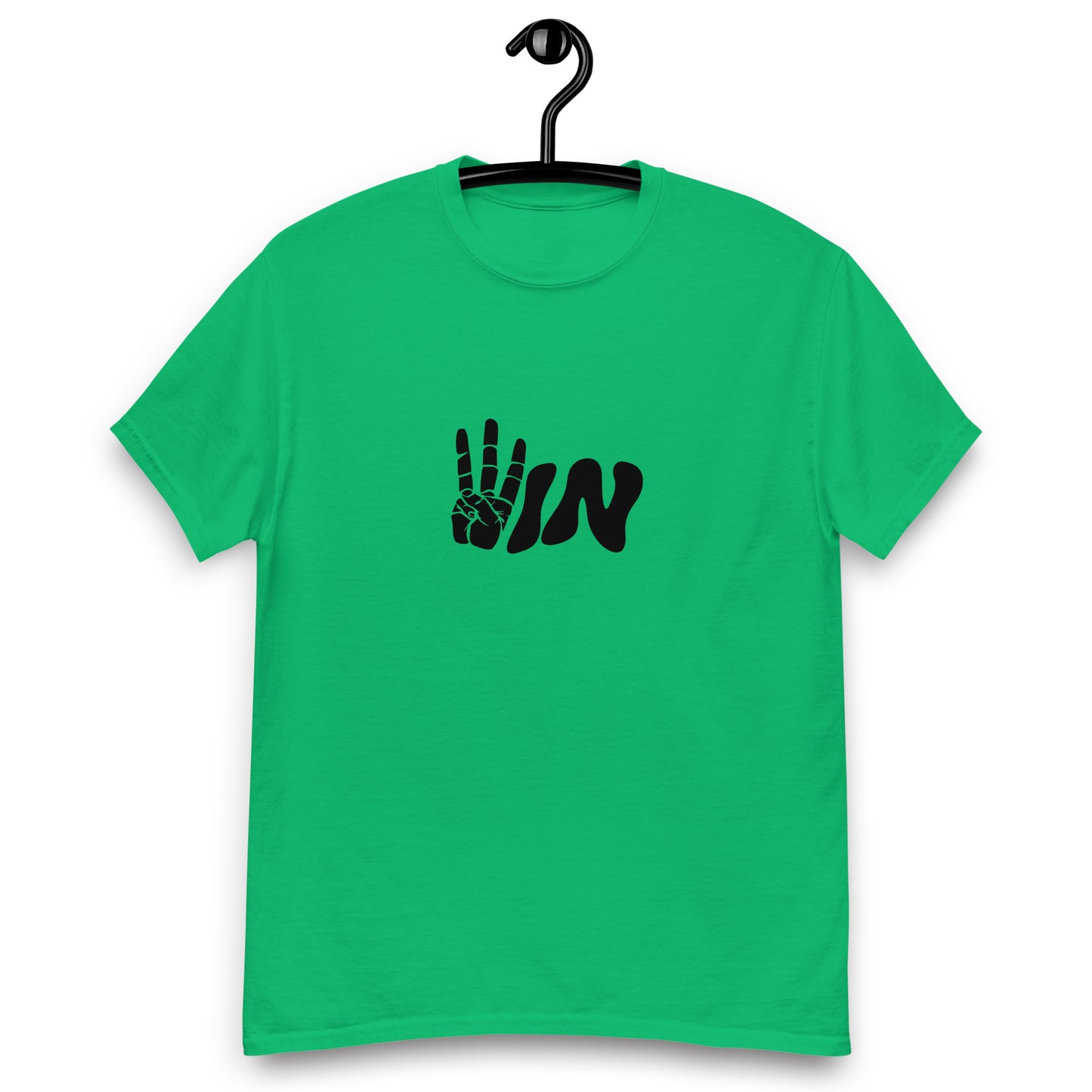 Black Wavy WIN Men's classic tee