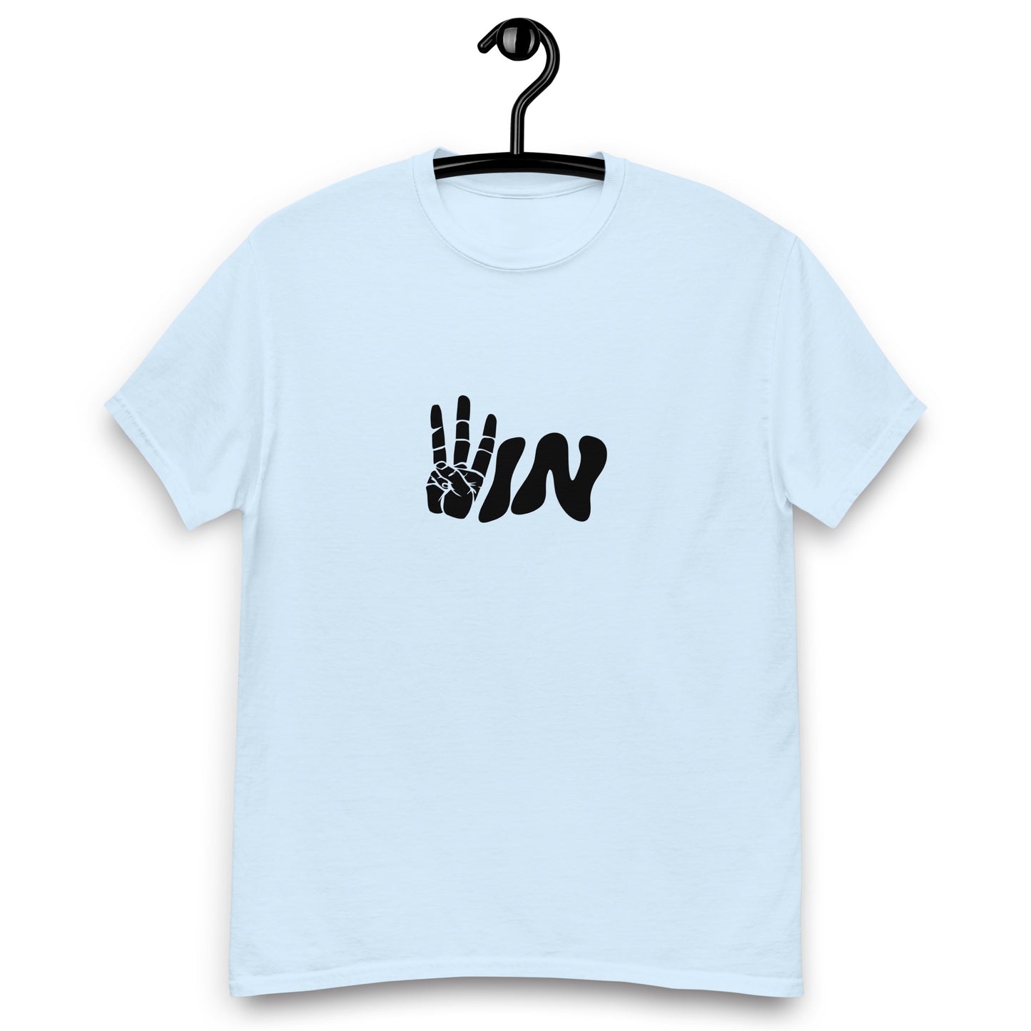 Black Wavy WIN Men's classic tee