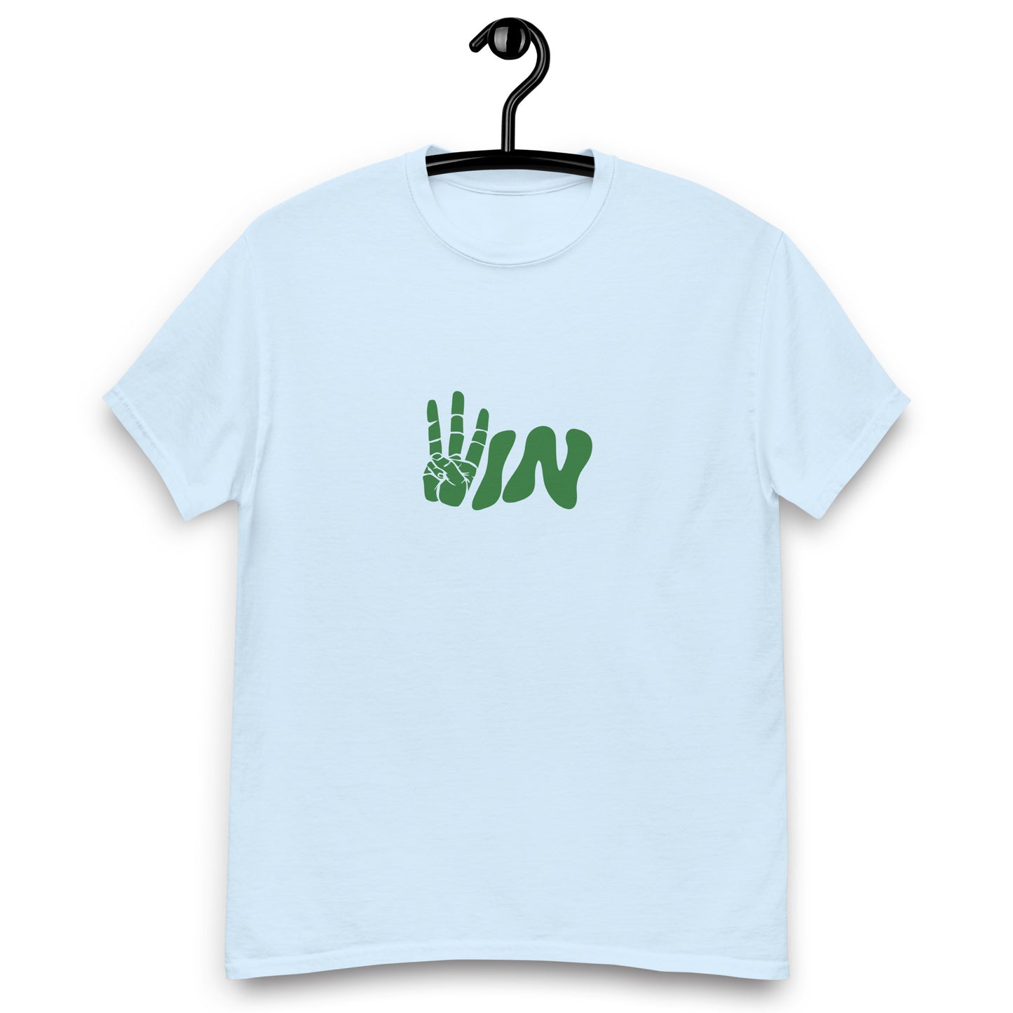 Green Wavy WIN Men's classic tee