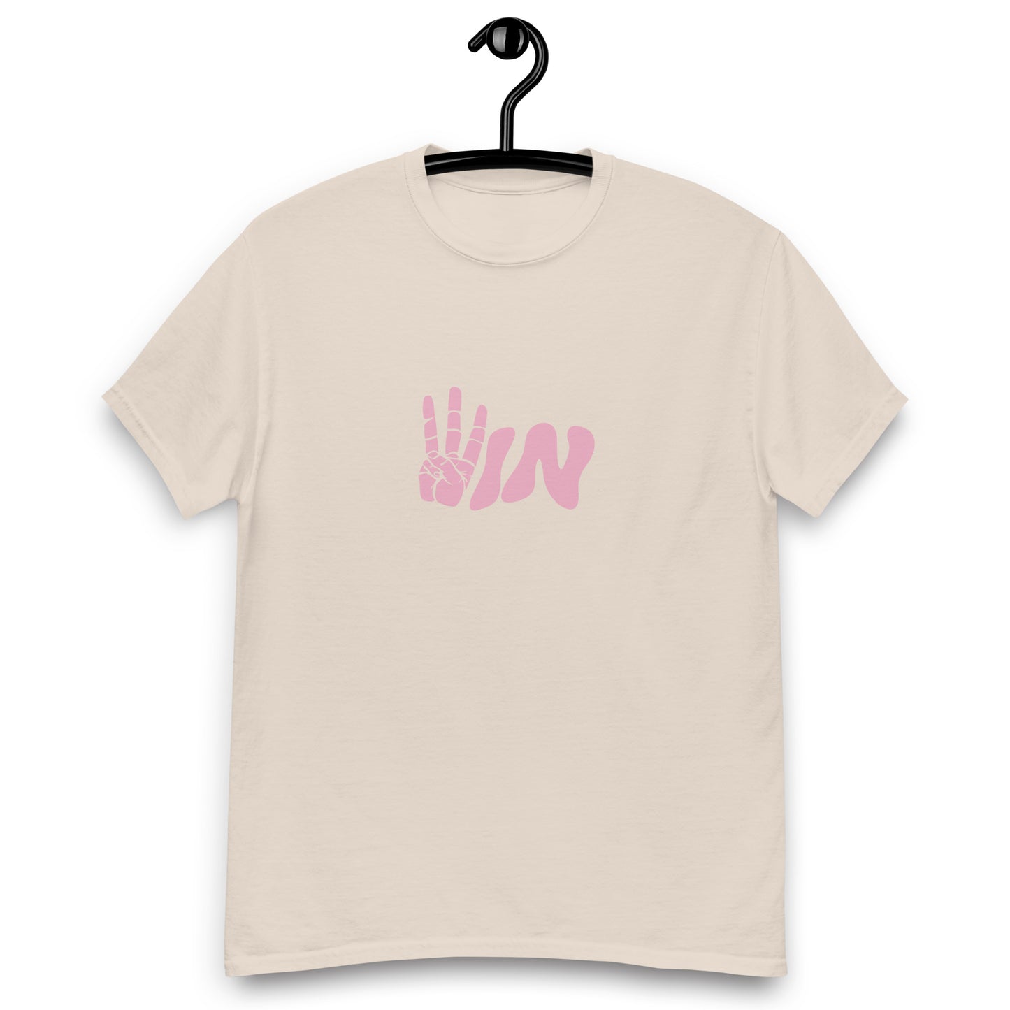 Pink Wavy WIN Men's classic tee