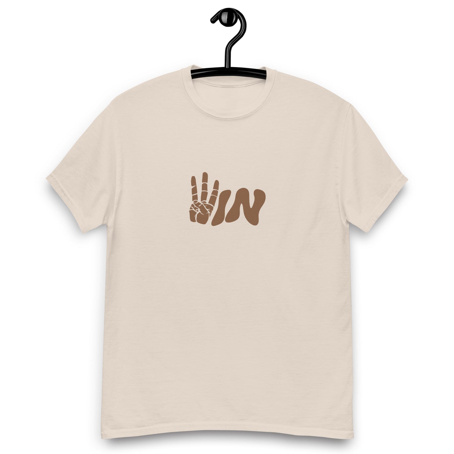 Brown Wavy WIN Men's classic tee