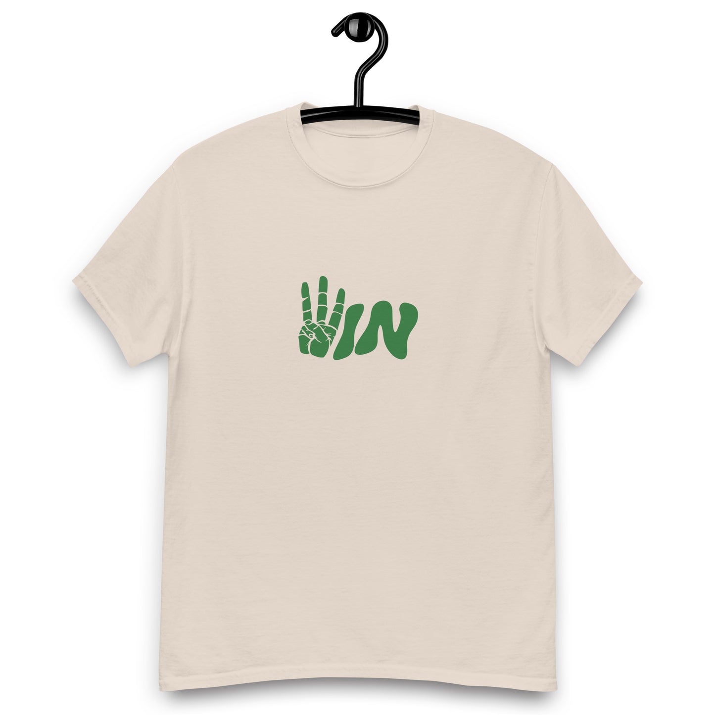 Green Wavy WIN Men's classic tee