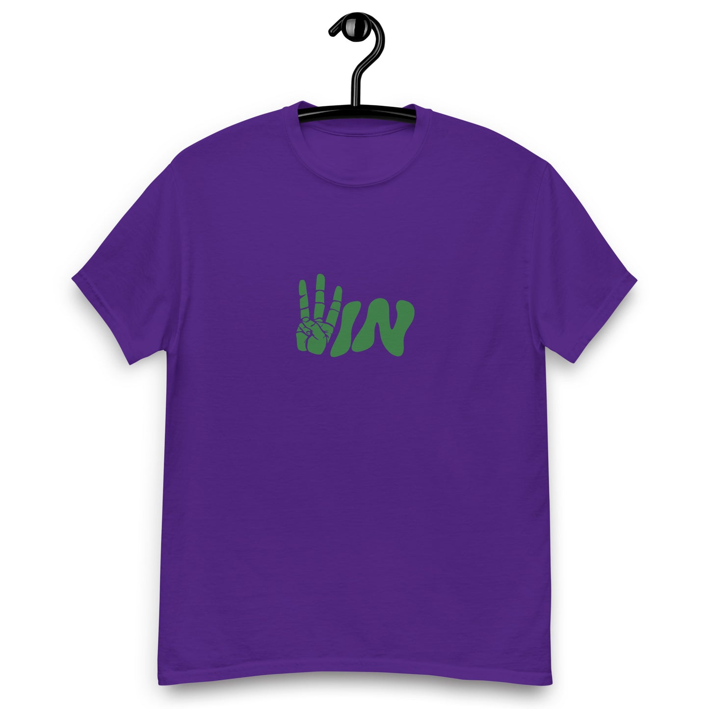 Green Wavy WIN Men's classic tee