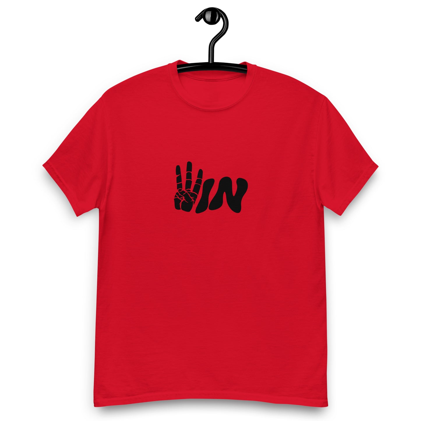 Black Wavy WIN Men's classic tee