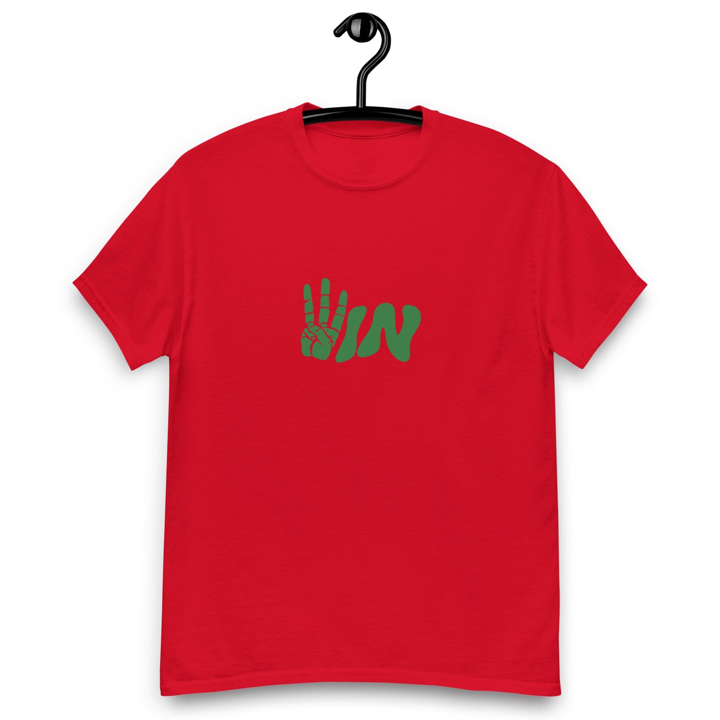 Green Wavy WIN Men's classic tee