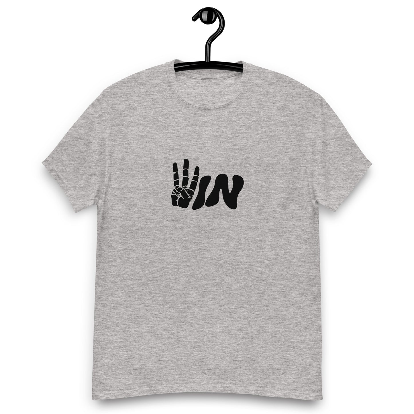 Black Wavy WIN Men's classic tee