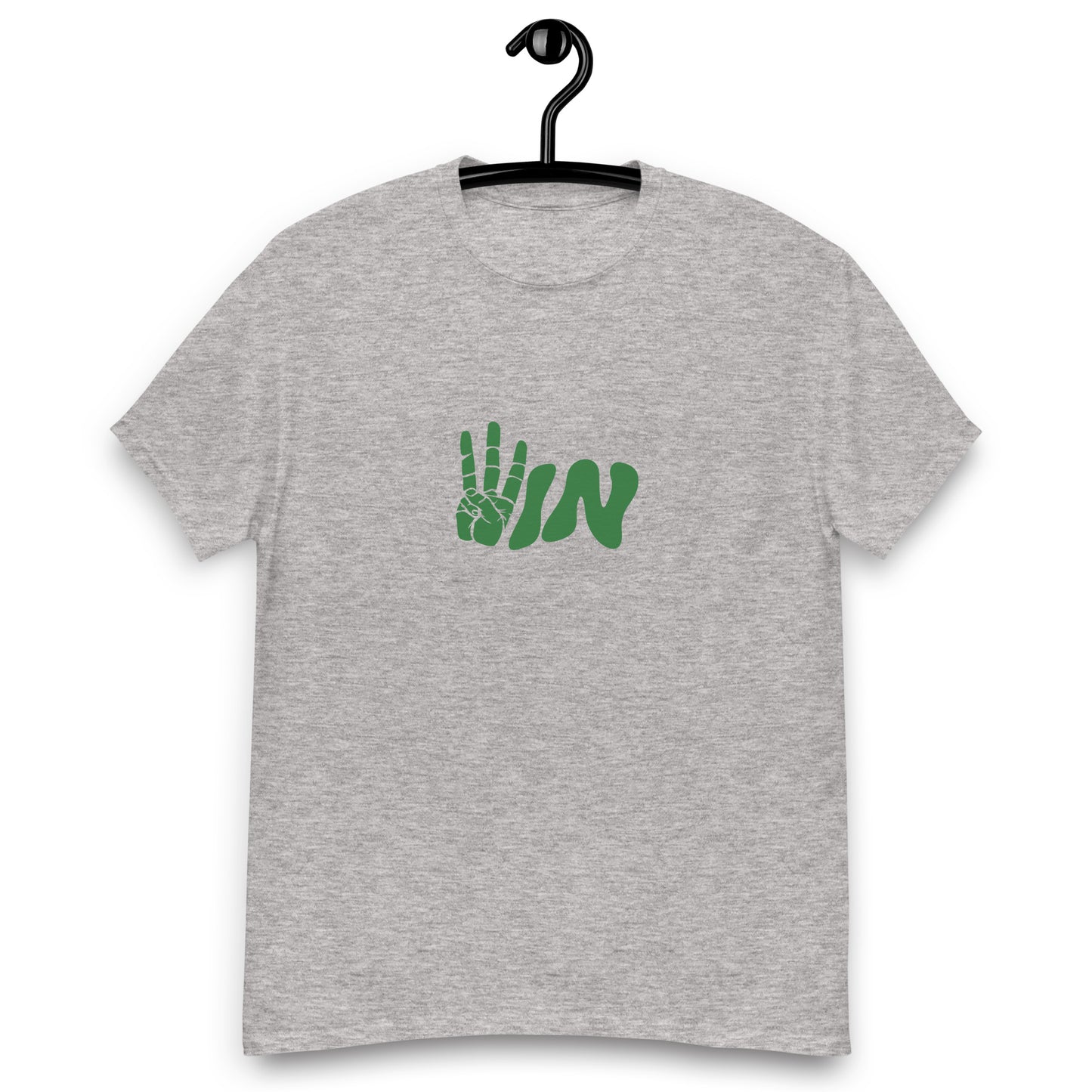 Green Wavy WIN Men's classic tee