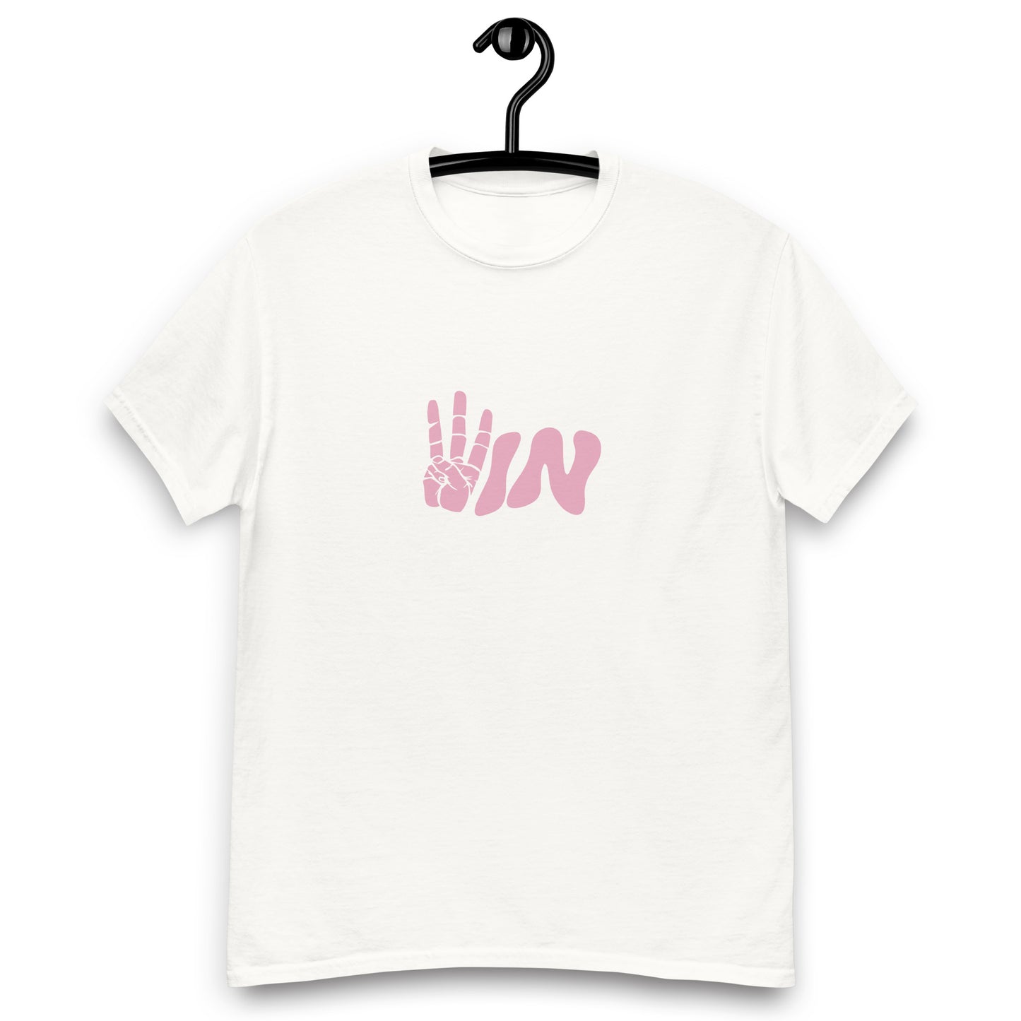 Pink Wavy WIN Men's classic tee