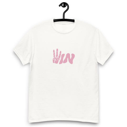 Pink Wavy WIN Men's classic tee