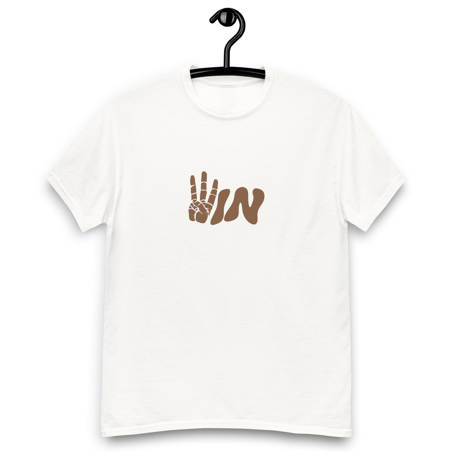 Brown Wavy WIN Men's classic tee