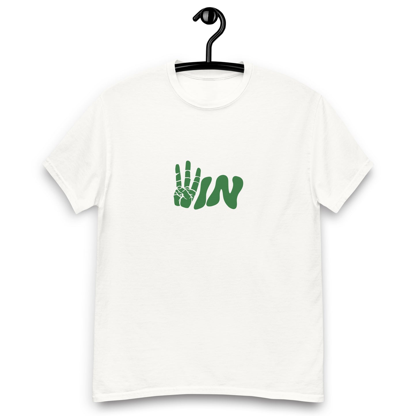 Green Wavy WIN Men's classic tee