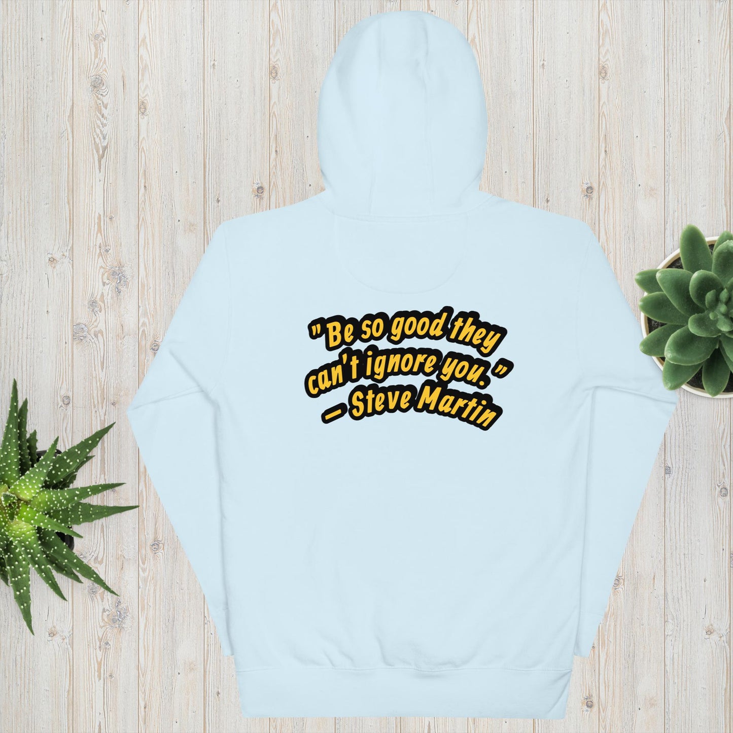 Stitched Unisex Baylor Theme Hoodie With a Steve Martin Quote