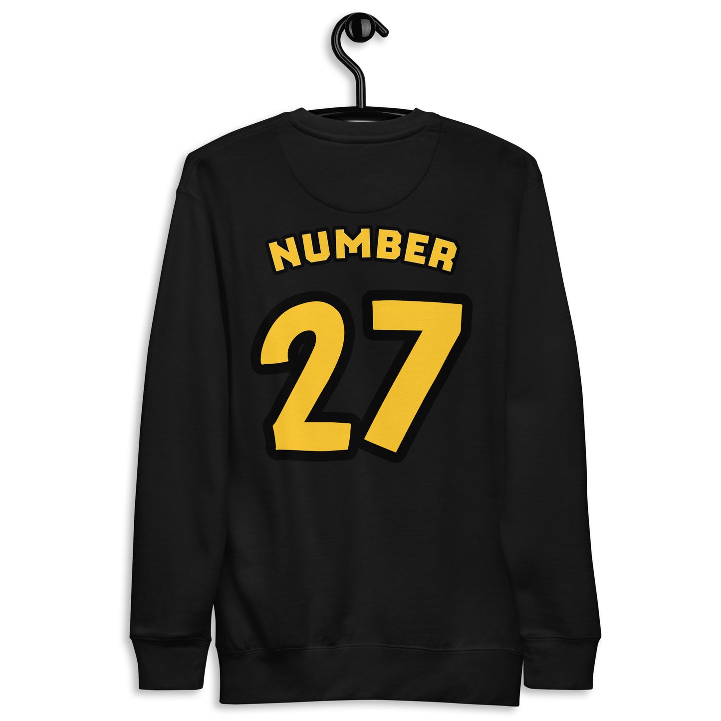 Green Unisex Premium Sweatshirt With Jersey Number and Malcolm X Quote