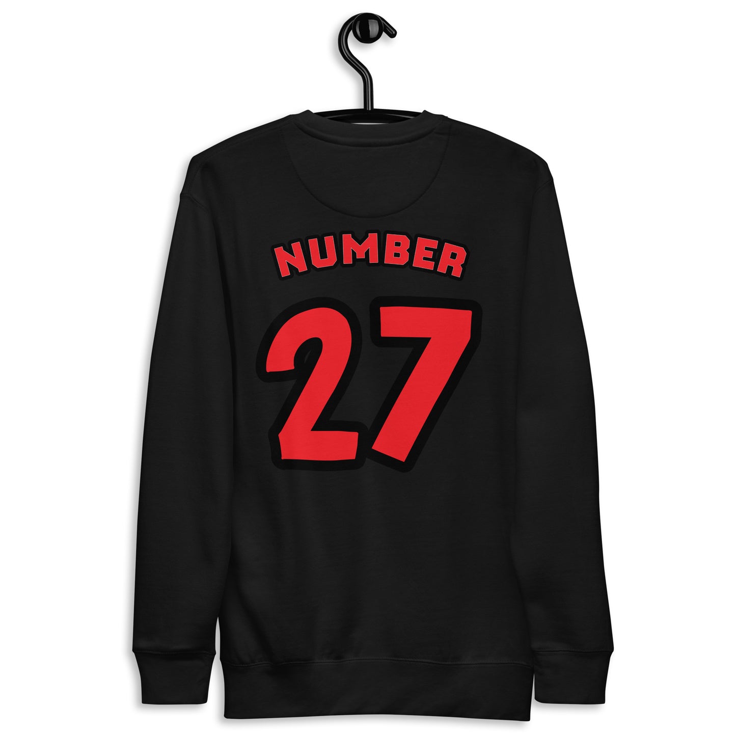 Unisex Premium Sweatshirt Red Jersey with Tupac Quote