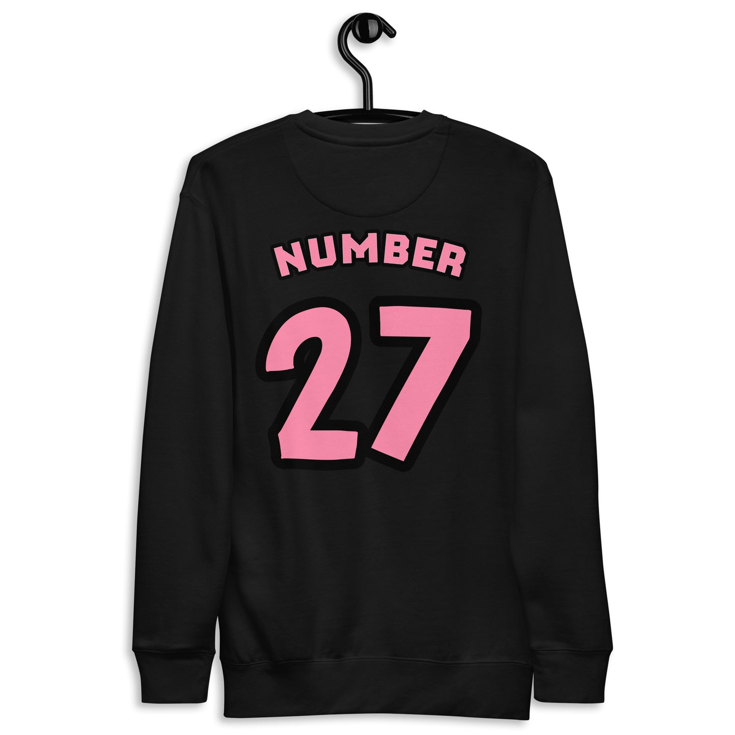 Unisex Premium Sweatshirt Pink Jersey With a Drake Quote