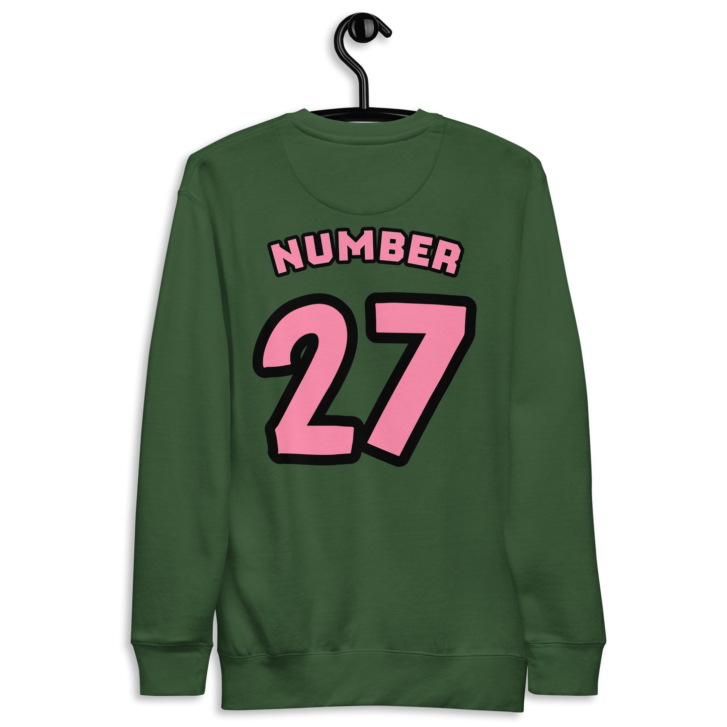 Unisex Premium Sweatshirt Pink Jersey With a Drake Quote