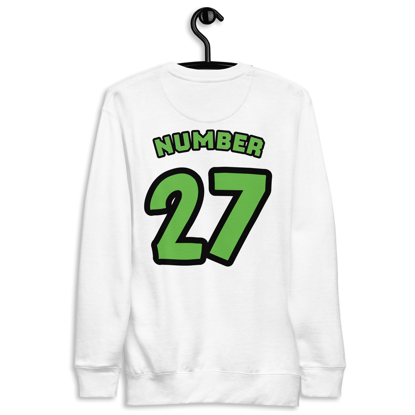 Premium Sweatshirt Green and Black Jersey with a Nipsey Hussle